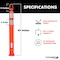 Traffic Kontrol Arch-Top Delineator Post 45in Tall, 4in Reflective Tape, Orange, No Base, 100PK TKDP-ATOP-45-OR-100 - alternate 6
