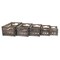 Homeroots Set of Five Brown Solid Wood Crate, 5PK 487712 - alternate 6