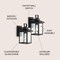 Jonathan Y Bungalow 6.75" 1-Light Iron/Seeded Glass Rustic Traditional Lantern LED Outdoor Sconce, Black, 2PK JYL7608A-SET2 - alternate 8