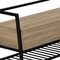 Homeroots 42in Taupe and Black Metal Storage Bench with Flip Top 489778 - alternate 10