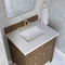James Martin Vanities Brittany 30" Single Vanity, Pecan w/ 3 CM White Zeus Silestone Top 655-V30-PCN-3WZ - alternate 5