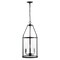 Jonathan Y Kinsley 12" 3-Light Industrial Farmhouse Iron/Glass LED Pendant, Oil Rubbed Bronze/Clear JYL7553A - alternate 1