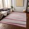 Homeroots 3' X 5' Pink Ivory And Gray Striped Washable Indoor Outdoor Area Rug 597349 - alternate 8
