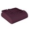 Homeroots Queen Plum Cotton Woven Chevron Blanket 549239 - alternate 4