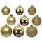 Decoris Gold Assorted Shatterproof Ornaments 9020739 - alternate 2