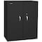 Fireking Storage Cabinet, 1 Hr Fire, 44" H, end tab inserts Black CF4436-MDBL - alternate 1