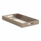 Homeroots 16in Gray Rectangular Wood Handmade Tray With Handles 483292 - alternate 4