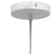 Homeroots White Simple Iron Ceiling Light With Clear Shades 651674 - alternate 4