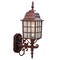Homeroots Dark Brown Window Pane Lantern Wall Sconce 398599 - alternate 4