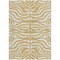 Homeroots 8' X 10' Gold And Ivory Animal Print Washable Indoor Outdoor Area Rug 600615 - alternate 8