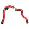 Hps Performance Hot & Cold Side Charge Pipe with Orange CAC Hose Intercooler Boots, Red,  17-105R - alternate 1