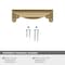 Amerock Inspirations 3 inch 76mm Center-to-Center Champagne Bronze Cabinet Cup Pull BP1592CZ - alternate 3