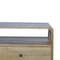 Homeroots 35in Oak Solid Wood Enclosed and Open Storage TV Stand 719183 - alternate 8