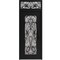 Vdomdoors Aluminum Door Iron 1601 Black Entry Steel Metal Classic Painted 36 x 92 (36 x 80+12)-Right Inswing IRON1601EXD-BLK-W36xH80+12-RH-I - alternate 1