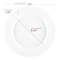 Smarty Had A Party Matte Milk White Round Plastic Dinnerware Value Set (120 Dinner Plates + 120 Salad Plates), 240PK 4850WH-VP-CASE - alternate 4