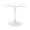 Homeroots 42" White Fiberglass And Metal Dining Table 520860 - alternate 7