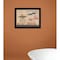 Homeroots Hot Bath 9 Black Framed Print Bathroom Wall Art 415297 - alternate 3