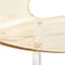 Leisuremod Modern Oyster Transparent Side Dining Side Chair with White Base in Amber OCW-17A - alternate 6
