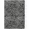 Homeroots 5' X 8' Black And Ivory Abstract Washable Indoor Outdoor Area Rug 598951 - alternate 6