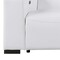 Homeroots 136" White Top Grain Leather Reclining USB Sofa And Storage 720316 - alternate 7