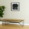 Homeroots 66" Natural and Black Solid Wood Live Edge Bench 606731 - alternate 1