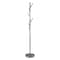 Homeroots 67in Brushed Steel Coat Tree Rack 372943 - alternate 1