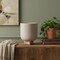 Homeroots 7" Beige Recycled Paper Urn Table Vase 632607 - alternate 3
