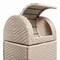 Happimess Darla 31.39-Gallon All-Weather Wicker/Metal Swing Top Hideaway Outdoor Trash Can, Light Pink/White HPM1202D - alternate 6