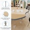 Flash Furniture Wren 60 in Flower Adjustable Height Activity Table, Thermal Laminate Top, Short Legs, Light Natural XU-A60-FLR-LTNAT-T-P-GG - alternate 6