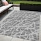 Homeroots 5' X 8' Charcoal Abstract Washable Non Skid Indoor Outdoor Area Rug 559257 - alternate 1