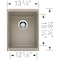 Blanco Bar Sink, 1 bowl, Silgranit, 18.11 in W x 13.75 in L x 7.87 in H 517676 - alternate 3