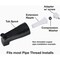 Danco Universal Matte Black Tub Spout with Diverter 9D00011079 - alternate 8