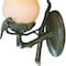 Homeroots Vintage Black and Gold Bird Detail Lantern Wall Light 399206 - alternate 4