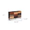 Homeroots 52in Brown Gray And Black Patch Three Door Sideboard Cabinet 401669 - alternate 6