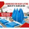 Mytee Products 26 ftx26 ft 16Oz Debris Lifting Tarp w/4 Lifting Loops 30,800lbs WLL - Blue STHD-2626 - alternate 7