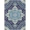 Homeroots 8' X 10' Navy Blue Ivory And Black Oriental Washable Indoor Outdoor Area Rug 600171 - alternate 8