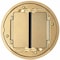 Hubbell Wiring Device-Kellems Electrical Box Cover, 2 Gangs, Round, Brass S1TFCBRS - alternate 1
