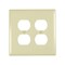 Pass & Seymour TradeMaster Outlet Wallplate, Jumbo, 1 -Gang, Nylon, Ivory TPJ82ICC10 - alternate 2