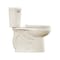 American Standard Complete Toilet, Elongated Bowl, 1.28 gpf Flush, 12 in Rough-In, 16-1/2 in H Rim, Bone 736AA101.021 - alternate 5