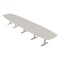 Skutchi Designs Arc Boat Conference Table With Power, 48 in W, 240 in L HAR-ABOT-48X240-T-K458-NA - alternate 1