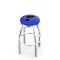 Holland Bar Stool Co 36" Chrome St Louis Blues Swivel Bar Stool, Accent Ring L8C2C36STLBlu - alternate 1