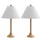 Jonathan Y Albie 25" Modern Coastal Iron Column LED Table Lamp, Brown Wood Finish, 2PK JYL5507A-SET2 - alternate 7