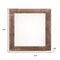 Homeroots 6" x 6" Brown Solid Wood Tabletop Picture Frame 379891 - alternate 5
