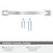 Amerock Candler 7-9/16 inch 192mm Center-to-Center Polished Chrome Cabinet Pull BP2935026 - alternate 3