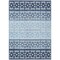 Homeroots 9' X 12' Blue Sky Blue And Ivory Geometric Washable Indoor Outdoor Area Rug 613829 - alternate 8