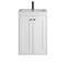 James Martin Vanities Chianti 20 in. Single Vanity, Glossy White, Matte Black, w/ White Glossy Composite Stone Top 533V20GWMBKWG - alternate 6