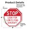 Signmission Stop Look for Low Flying Aircraft, 6 inch X 6 inch, Vinyl Decal, 2PK OC-D-2PACK-6-261 - alternate 2