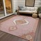 Homeroots 5' X 8' Pink Green And Ivory Oriental Washable Indoor Outdoor Area Rug 598437 - alternate 8