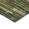 Homeroots 5' X 8' Olive Green And Dark Olive Green Striped Washable Indoor Outdoor Area Rug 608959 - alternate 7