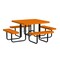 Leisure Craft Square Portable Picnic Table, Orange, 46 in L T46SQP-ORANGE - alternate 1